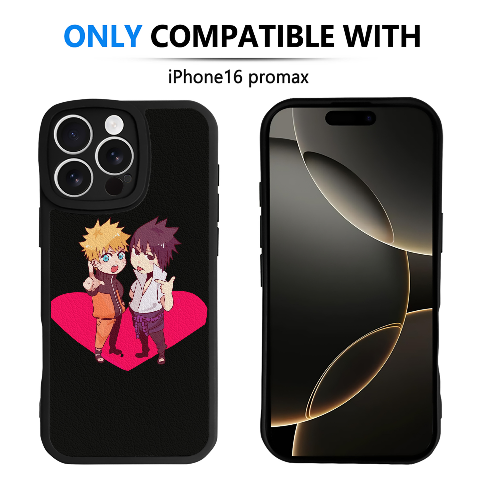 （画像用） NARUTO -ナルト- うずまき ナルト Uzumaki Naruto 【iPhone 16シリーズ対応】シリコンスマホケース（レザー調） 材質：シリコン